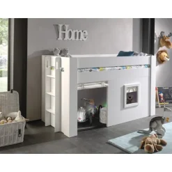 Sengetæppe/forhæng til halvhøj seng – Noah Tekstil, beige