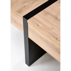 SEVILLA, sofabord 80 x 80 cm med skuffer - Håndværk eg