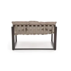 SHARK havemøbel sæt (sofa + 2 stole + kaffeborde), mørkeBrun / Cappuccino