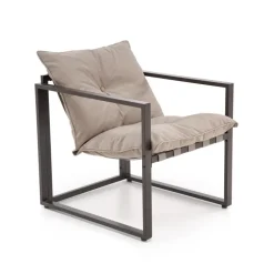 SHARK havemøbel sæt (sofa + 2 stole + kaffeborde), mørkeBrun / Cappuccino