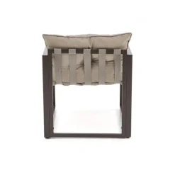 SHARK havemøbel sæt (sofa + 2 stole + kaffeborde), mørkeBrun / Cappuccino