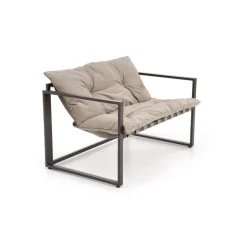 SHARK havemøbel sæt (sofa + 2 stole + kaffeborde), mørkeBrun / Cappuccino