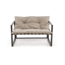 SHARK havemøbel sæt (sofa + 2 stole + kaffeborde), mørkeBrun / Cappuccino