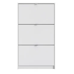 Shoes Skoskab 3 klaplåger m. 1 rum - Hvid