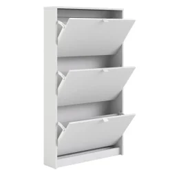 Shoes Skoskab 3 klaplåger m. 1 rum - Hvid