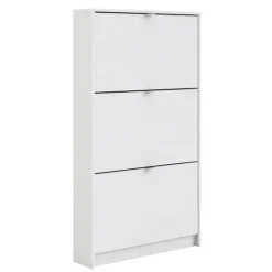 Shoes Skoskab 3 klaplåger m. 1 rum - Hvid