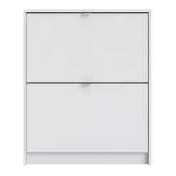 Shoes Skoskab 2 klaplåger m. 1 rum - Hvid