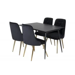 Silar e Spisebordssæt - Sort og Natur