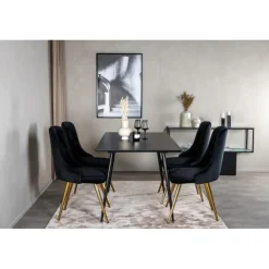 Silar e Spisebordssæt - Sort og Natur