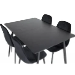 Silar Spisebordssæt - Sort