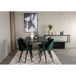 Silar Spisebordssæt - Sort og Grøn