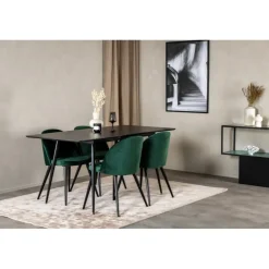Silar Spisebordssæt - Sort og Grøn