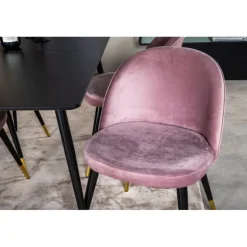 Silar Spisebordssæt - Sort og Pink