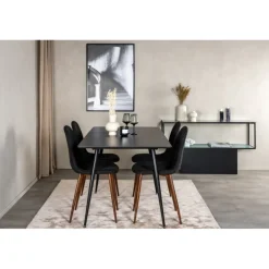 Silar Spisebordssæt - Sort og Natur