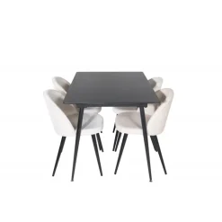 Silar t Spisebordssæt - Beige og Sort