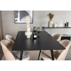 Silar t Spisebordssæt - Beige og Sort