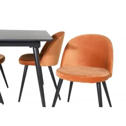 Silar t Spisebordssæt - Sort og Light Cognac