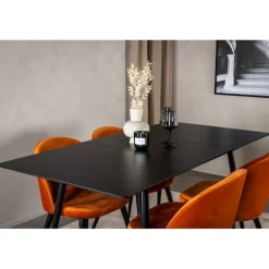 Silar t Spisebordssæt - Sort og Light Cognac