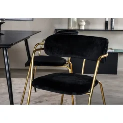 Silar t Spisestuemøbel - Sort og Messing