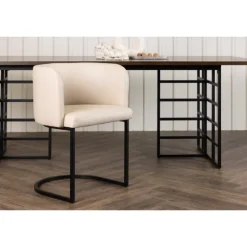 Simrishamn Spisebordsstol - Beige og Sort