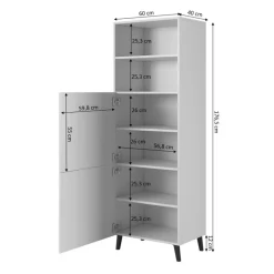 SKAB 60 ABETO mat grafit/ glans grafit