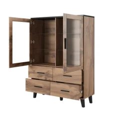 Skab LOTTA 120 2DSZ4S Wotan Eg/Sort