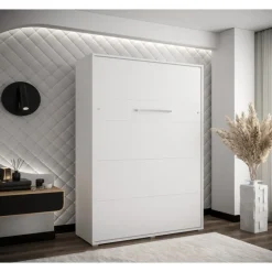 Skabsseng 140x200 cm – Nordica i Hvid med LED