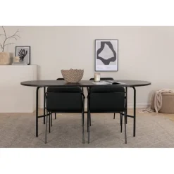 Skate Oval Spisebordssæt - Sort