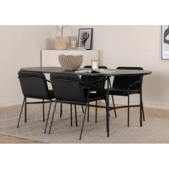 Skate Oval Spisebordssæt - Sort