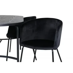 Skate Ovalt spisebordssæt - Sort