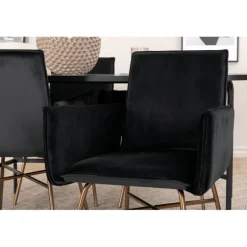 Skate Ovalt spisebordssæt - Sort