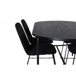 Skate Ovalt Spisebordssæt - Sort