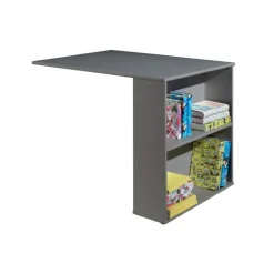 Skrivebord til halvhøj seng – Pino, grå