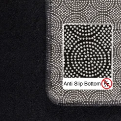 Sky Kortluvet tæppe Ensfarvet - Sort