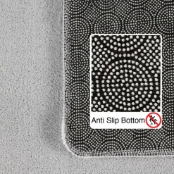 Sky Kortluvet tæppe Ensfarvet - Sølv