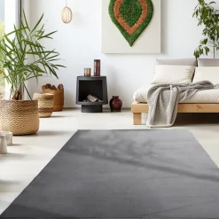 Sky Kortluvet Tæppeløber Ensfarvet - Grå