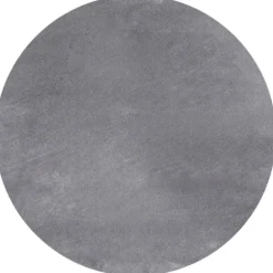 Sky Rund Kortluvet tæppe Ensfarvet - Grå