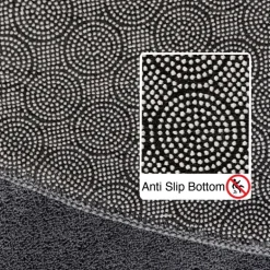 Sky Rund Kortluvet tæppe Ensfarvet - Grå