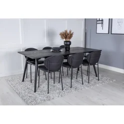 Slank Spisestuesæt - Sort