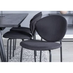 Slank Spisestuesæt - Sort