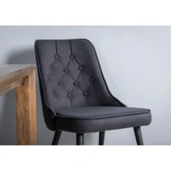 Slider Spisebordssæt - Sort og Natur