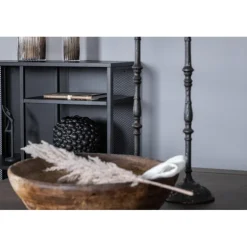 Slider Spisebordssæt - Sort og Natur