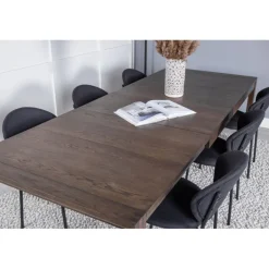 Slider t Spisebordssæt - Sort og Natur