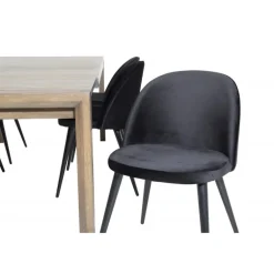 Slider t Spisestuesæt - Sort og Natur