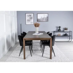 Slider t Spisestuesæt - Sort og Natur