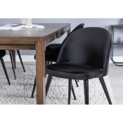 Slider t Spisestuesæt - Sort og Natur