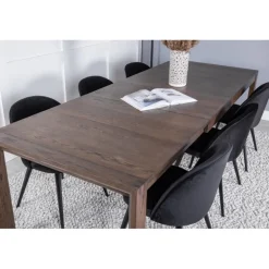 Slider t Spisestuesæt - Sort og Natur