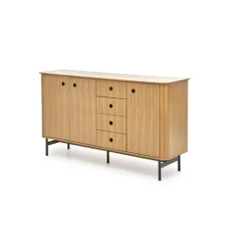 SMART KM-1 kommode - Natur eg/Sort