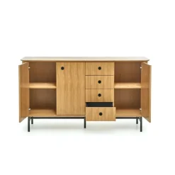 SMART KM-1 kommode - Natur eg/Sort