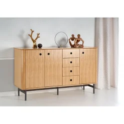 SMART KM-1 kommode - Natur eg/Sort